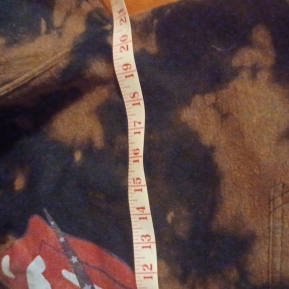Gildan bleach dyed Rolling stone? Graphic hoodie.  Medium , good used condition - Picture 9 of 11